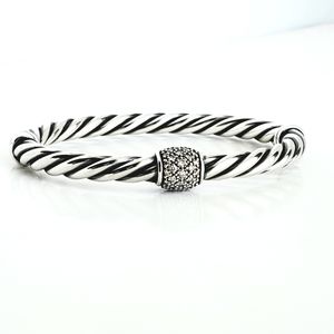 DAVID YURMAN Metro Midnight Melange Station Bracelet with Diamonds